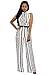 Womens Jumpsuits Sexy Plunge V Neck Belted Loose Long Wide Leg Jumpsuit Romper