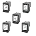 Generic Remanufactured Ink Cartridge Replacement for HP CH563WN ( Black 5-Pack )