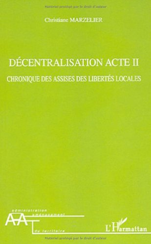 Décentralisation acte II