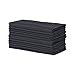 E-Living Store Polyester Cloth Napkins, Commercial Qualit & Heavy Duty for Restaurant, Catering Event, or Home Use (18x18 - Bulk Set of 12) Black
