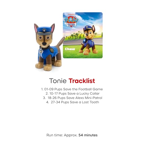 TONIES Sky Blue Toniebox 2 Play Set with PAW Patrol Chase Tonie, Tonieplay Game, Tonieplay Controller