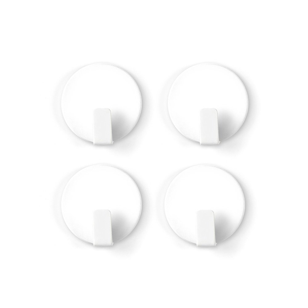 Magnet Experts TF-MM4612 Anti-Slip Solid Steel Magnetic Hooks, White