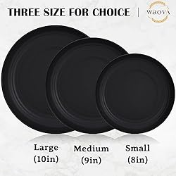 Wrova Wheat Straw Plates - 8 Inch Unbreakable
