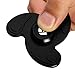 Boomerang Shape Figit Spinner Toy DolTec Aluminium alloy High Speed Table & Hand Spinner EDC Focus Toy Relieve Stress, Anxiety, ADHD, and Boredom (Black)