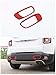 FMtoppeak Red Decoration Mouldings ABS Rear Bumper Trim Kit Exterior Cover For 2014 UP Jeep Renegade