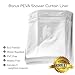 Waffle Fabric White Shower Curtain with Liner Set - Includes Free Clear Liner, Decorative Shower Curtain for Bathroom Set - Rustproof Metal Grommets Waterproof Hotel Quality 72