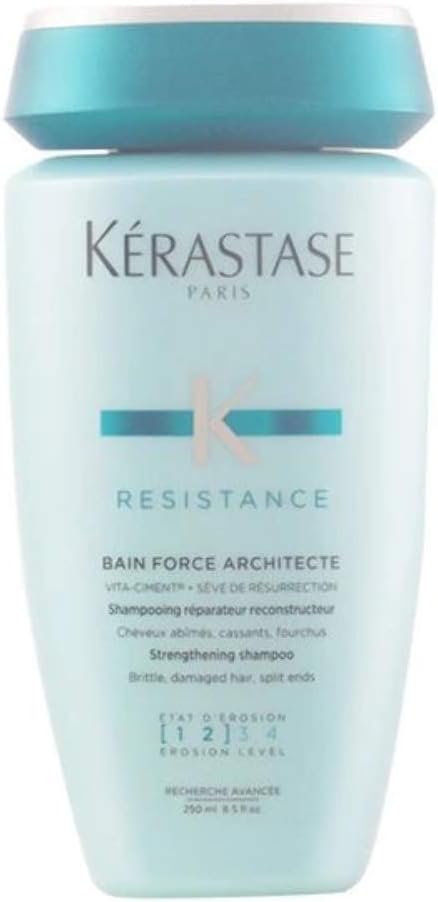 Kérastase Resistance, Daily Strengthening Shampoo, for Brittle Damaged Hair & Split Ends, With Vita-Ciment Complex
