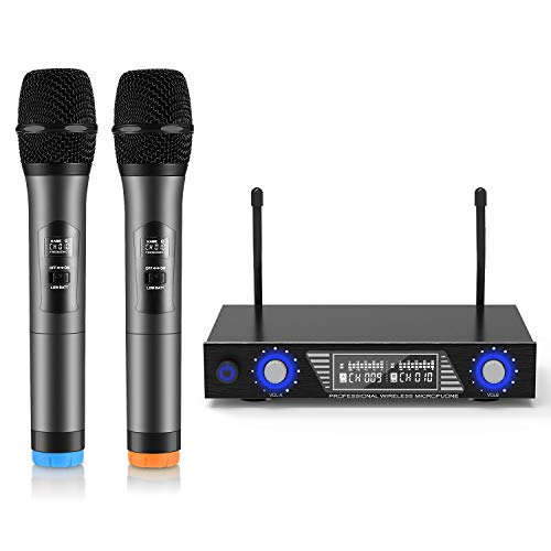 Wireless Microphone,UKiss Handheld Microphone Dynamic Microphone