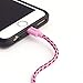 Pangea Audio - Pink/Black/Pink Braid - Pink Connectors - 6 Foot