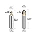 4PCS 90-Degree V Groove Router Bit, Gazeto Titanium Coated Carbide-Tipped 2-Flute CNC Engraving Bit Woodworking Chamfer Bevel Cutter, 1/2-Inch Shank
