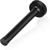 KOLAKO 6 Inch Black Door Stop Brushed Stainless Steel Wall Mounted Heavy Duty