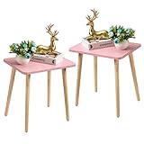 FORAOFUR Side Table Set of 2, Modern Side Table