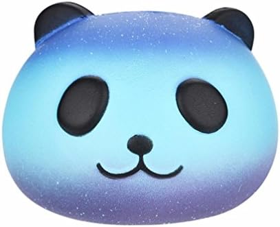 Dssunn Sky Panda Slow Rising Toy Exquisite Fun Crazy Scented Squishy Charm 7cm Simulation Toy Kawaii Stress reliever Soft Toy For Kids Adults Gift Party Favors Decorative Props (Blue, 10x10x7.5cm)