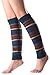 Avidlove Women Winter Leg Warmer Striped Crochet Knit Boot Socks Blue