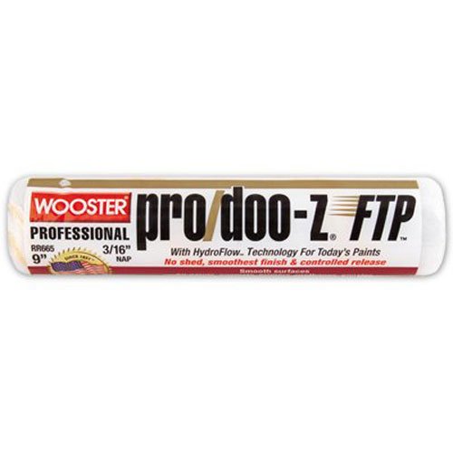Wooster Brush RR665-9 Inch Pro Doo Z FTP Roller Cover, 3/16-Inch Nap
