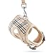 Unihubys Cat Harness with Leash Set- Adjustable Soft Mesh Material with Strong D-Ring for Peace of Mind, Great for Walking (S, Beige)