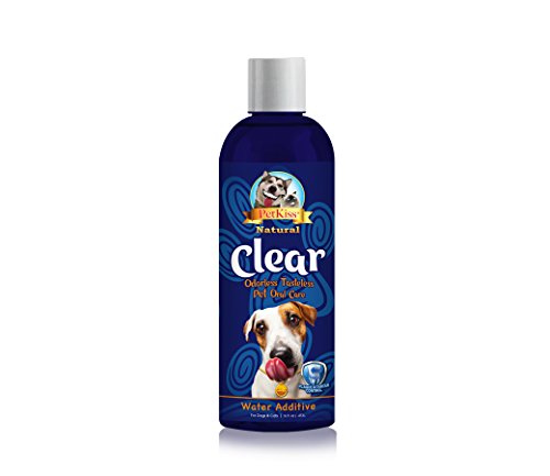 Pet Kiss Clear C-PT16-2030 Odorless Tasteless Plaque and Tartar Control Water Additive, 16 oz.