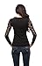 V Neck Long Sleeve top with lace Insert on Sleeves