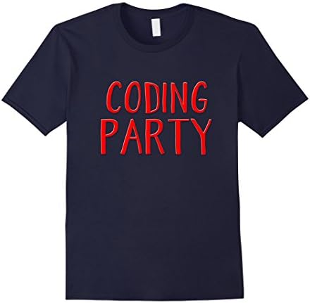 Mens Coding party shirt Large Navy