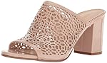 Nine West Women's Glitera Patent Dress Sandal, Natural, 7.5 M US