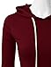 Doublju Womens Long Sleeve Hoodie Midi Dress (Made In USA)