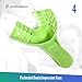 Dental Impression Trays Medium Lower - Autoclavable Perforated Impression Tray Set - Size Number 4 (Bag of 12) by PlastCare USA