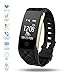 DENISY Fitness Tracker,Wireless Activity Trackers Smart Bracelet with Heart Rate Monitors for IOS Android Activity Watch Wristband.
