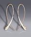 RIBBONXSGF Ribbon Earrings extra short 14K Gold-filled