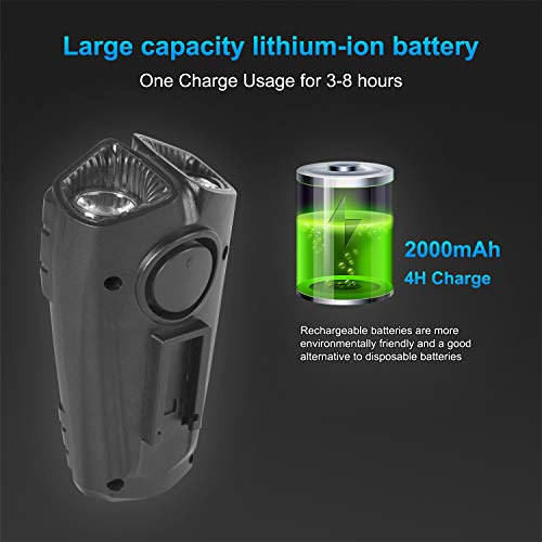 VLOXO Wireless Bike Speedometer with LED Bike Light, USB Rechargeable