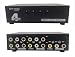 CERRXIAN 4 Port 4 Input 1 Output Video Audio AV Switch Selector Splitter Box primary