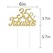 LXZS-BH Gold Glitter Fabulous Cake Topper,Wedding,Birthday,Anniversary, Party Decorations (35th)