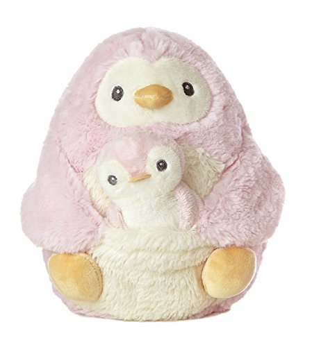 Aurora World Mommy and Baby Pink Penguin Plush, Mommy 8
