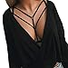 Han Shi Strappy Bra, Fashion Bralette Halter Elastic Body Cage Criss Cross Bustier Tops