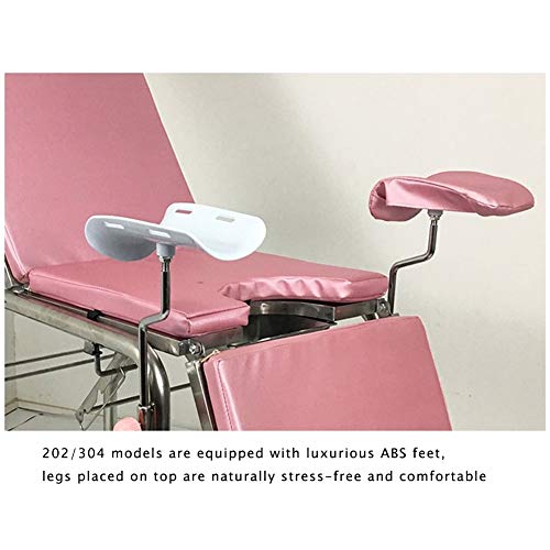 DZWJ Gynecological Examination Bed, Examination Bed Foldable Portable Maternity Bed, Gynecological Examination Chair Hospital Outpatient,Black