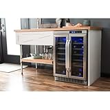 EdgeStar CWR361FD 24 Inch Wide 36 Bottle Built-In Wine Cooler with Dual Cooling