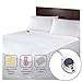 Serta | Smart Heated Waterproof Mattress Pad with Safe & Warm Low Voltage Technology, Queen, Dobby Stripe
