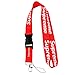 Lanyard Keychain Holder Keychain Key Chain Black Lanyard Clip with Webbing Strap (Supreme)