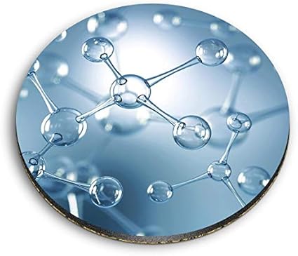 Destination 12615 - Imanes redondos de MDF con molécula átomo química