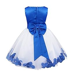 iiniim Girls Petals Tulle Princess Wedding Pageant