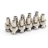 RuiLing 10 Pack RCA Female Plug to BNC Male Jack Adapters Coaxial Connector for CCTV Video