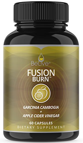 Garcinia Cambogia with Apple Cider Vinegar Weight Loss Pills for Women and Men. Metabolism Booster, Extreme Fat Burner, Appetite Suppressant Supplement. Fusion Burn 60 Capsules