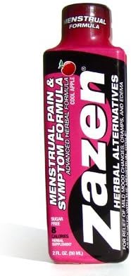 Zazen Herbal Alternatives Menstrual Pain & Symptom Formula 2 fl oz-3 Pack.