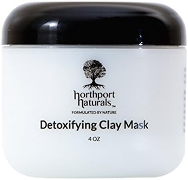 Deep Pore Cleansing Clay Mask By Northport Naturals, Oily Skin, Anti-Acne, Anti-Aging Healing Face Mask, Bentonite, Kaolin, Sea, Rhassoul, Moroccan &amp; Rose Clay, Best Detoxifying Organic Facial Mask