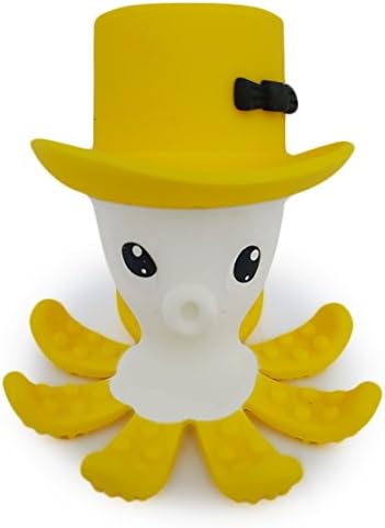 Cute Otto Octopus Baby Teether. BPA Free, Stimulates Gums, Soothes Teething pain. Soft, Food Grade Silicone, FDA Approved,5 bright colors, makes great first toy. Perfect present for babies 3 month +