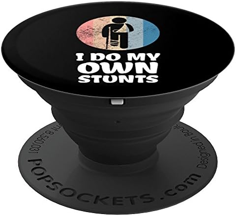 Broken Bone Funny Injury Own Stunts Stuntman - PopSockets Grip and Stand for Phones and Tablets