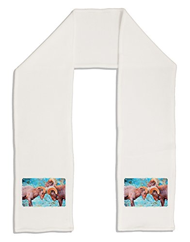 TooLoud CO Bighorn Head Butt Watercolor Adult Fleece 64" Scarf