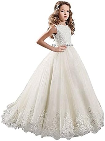 YIPEISHA Girl's Pageant Dresses for Teens Wedding Party Flower Girls Dress