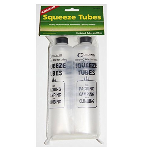 Coghlan's Squeeze Tubes Camping Reusable Plastic Food Storage (3-Pack of 2)