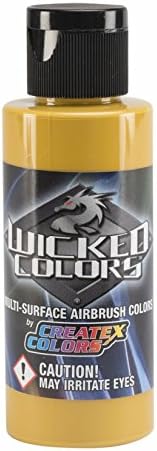 Createx Wicked Colors W067 Detail Raw Sienna 2oz. water-based universal airbrush paint. by SprayGunner
