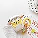 Gift-Hero Compatible with Airpods 1&2 Soft Silicone Cute Case,Cartoon 3D Fun Animal Food Funny Cool Kawaii Designer Kits Character Skin Fashion Chic Cover for Girls Boys Kids Teens Air pods (Lazy Egg)